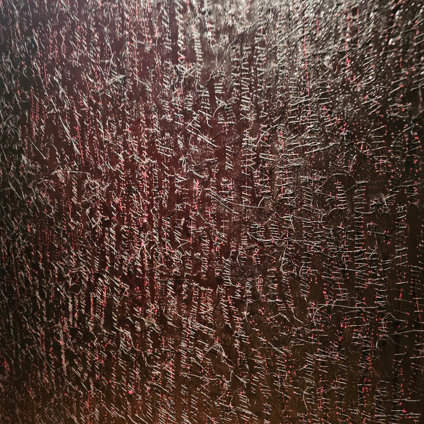 Ten Thousand Stitches - Mixed Media on Canvas - 50" x 62" Framed