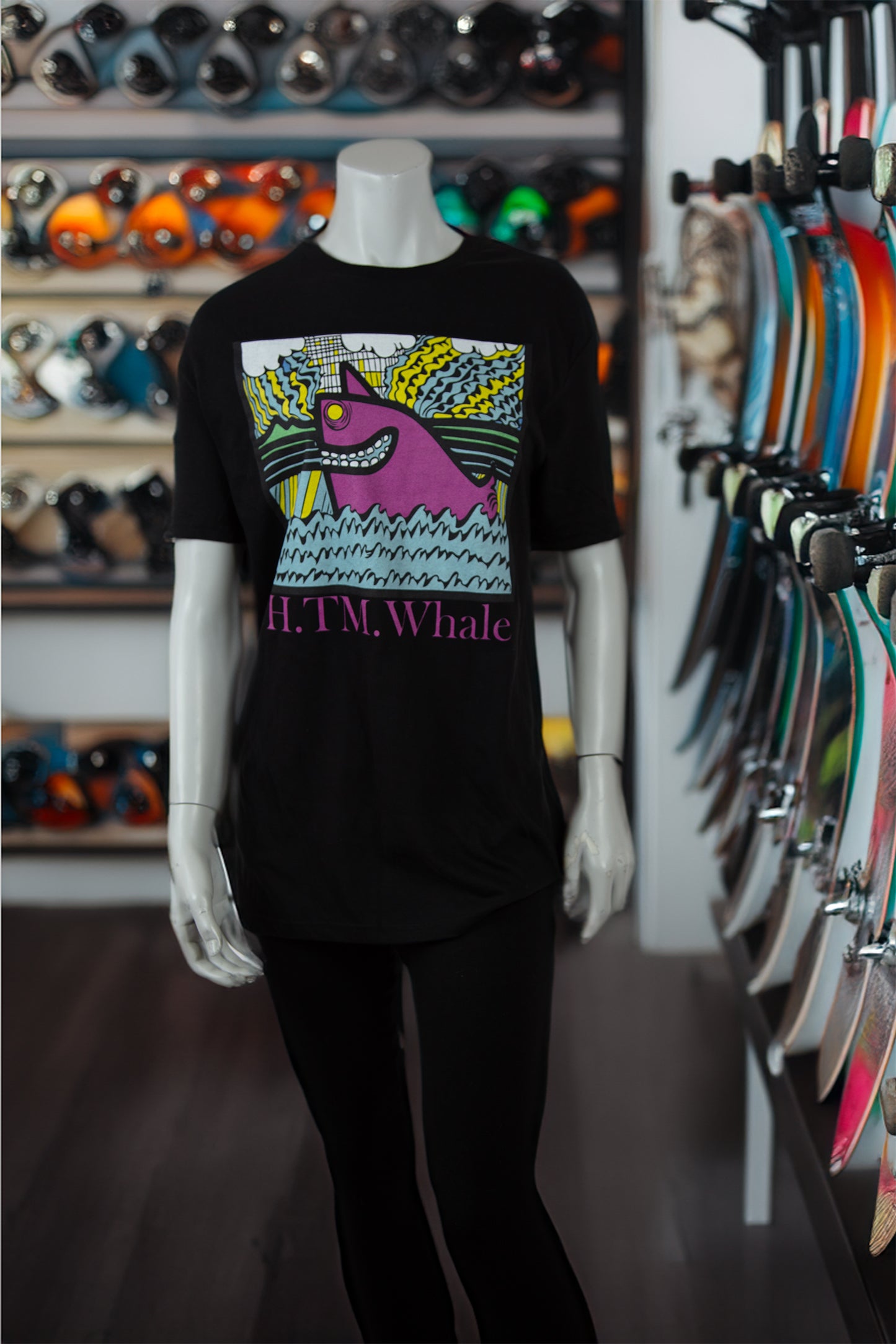 HTM.Whale - OG Soft Black Tee - Soft Spun Cotton - Unisex