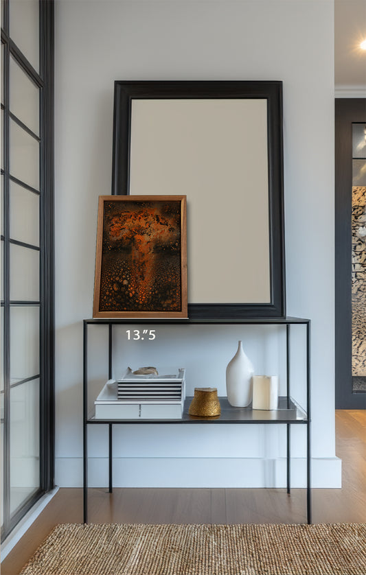 Atomic Tree - Mixed Media - 13 x 17" Framed Original