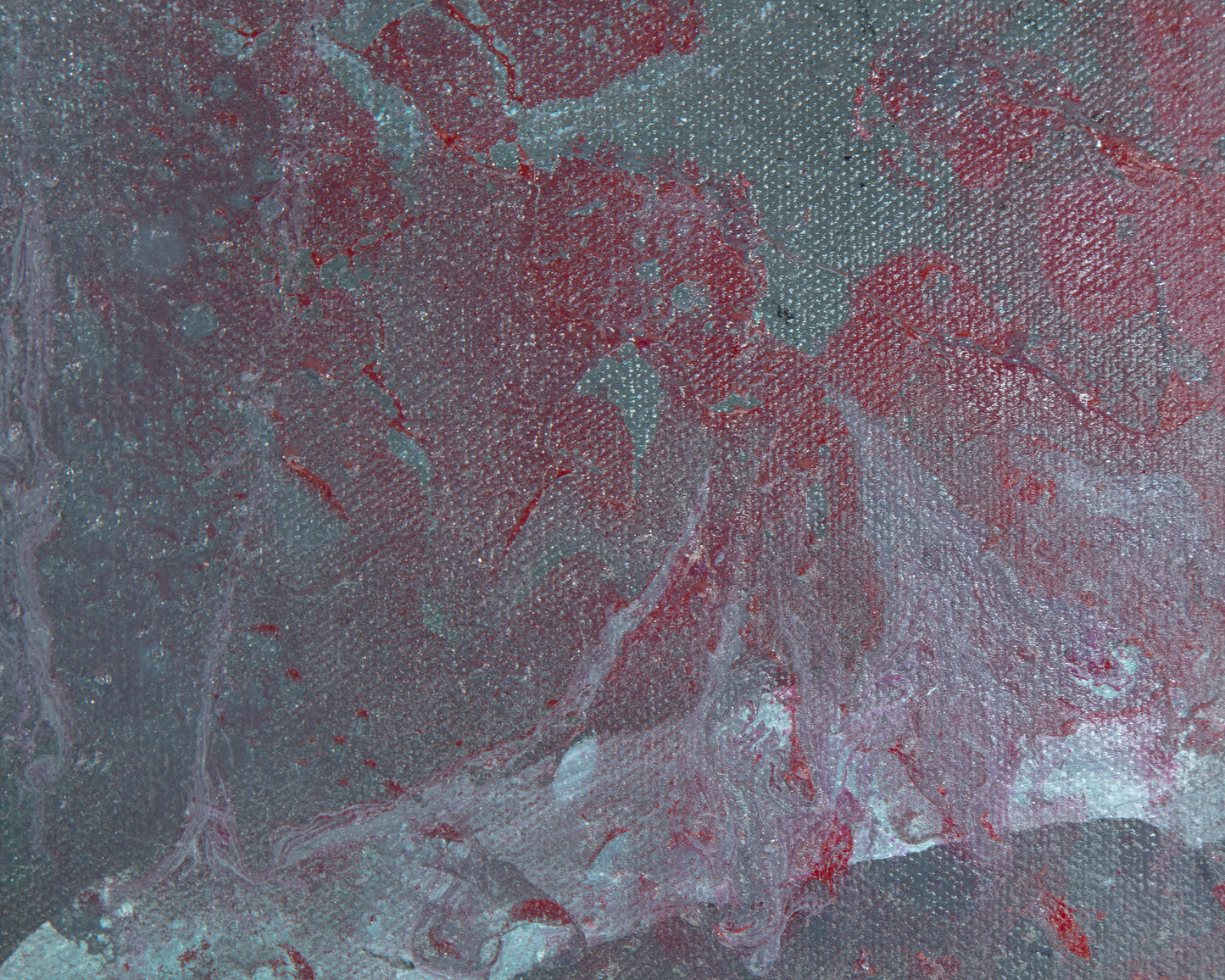 Crimson Front - Mixed Media on Canvas