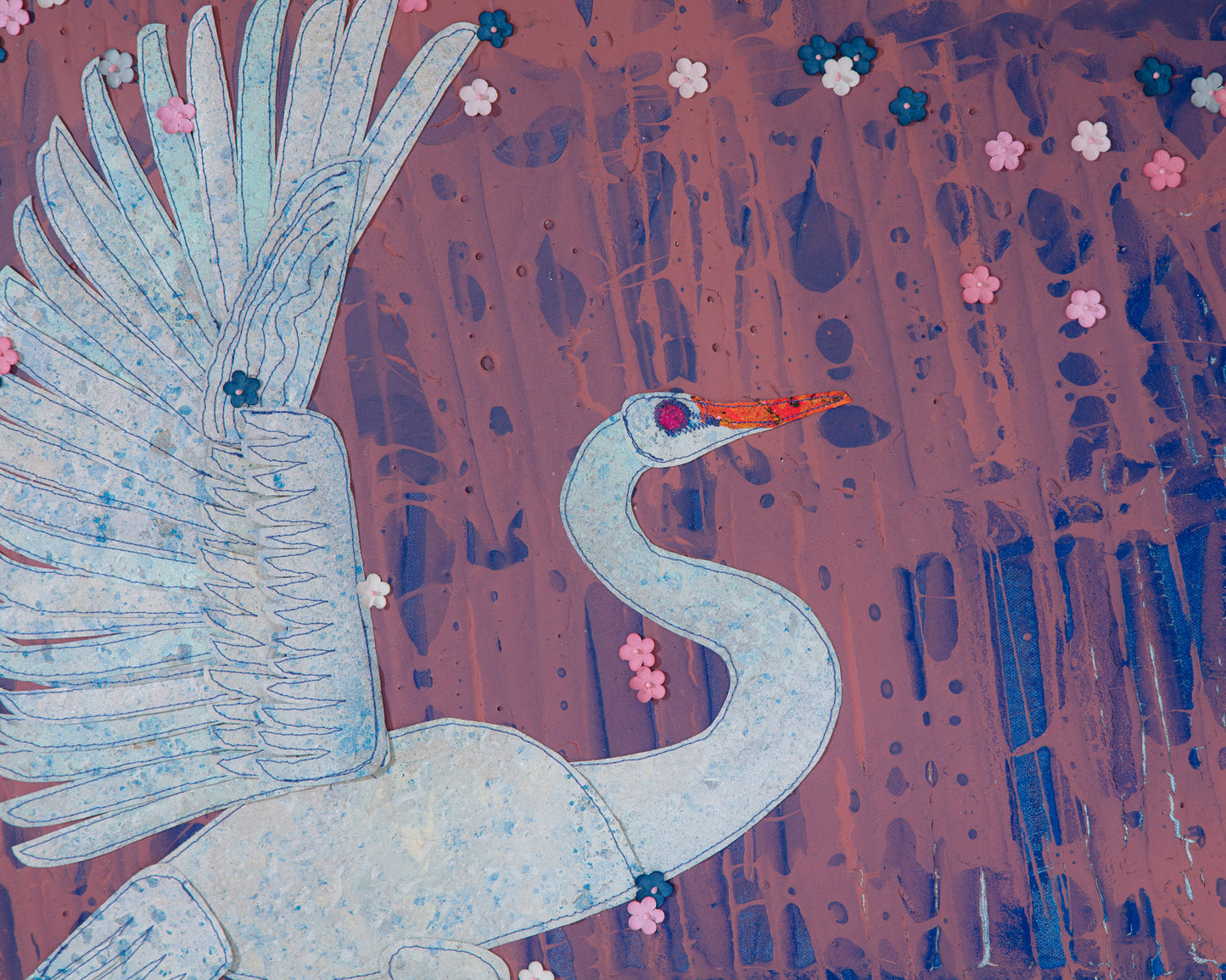 Paper Wind - Mixed Media on Canvas