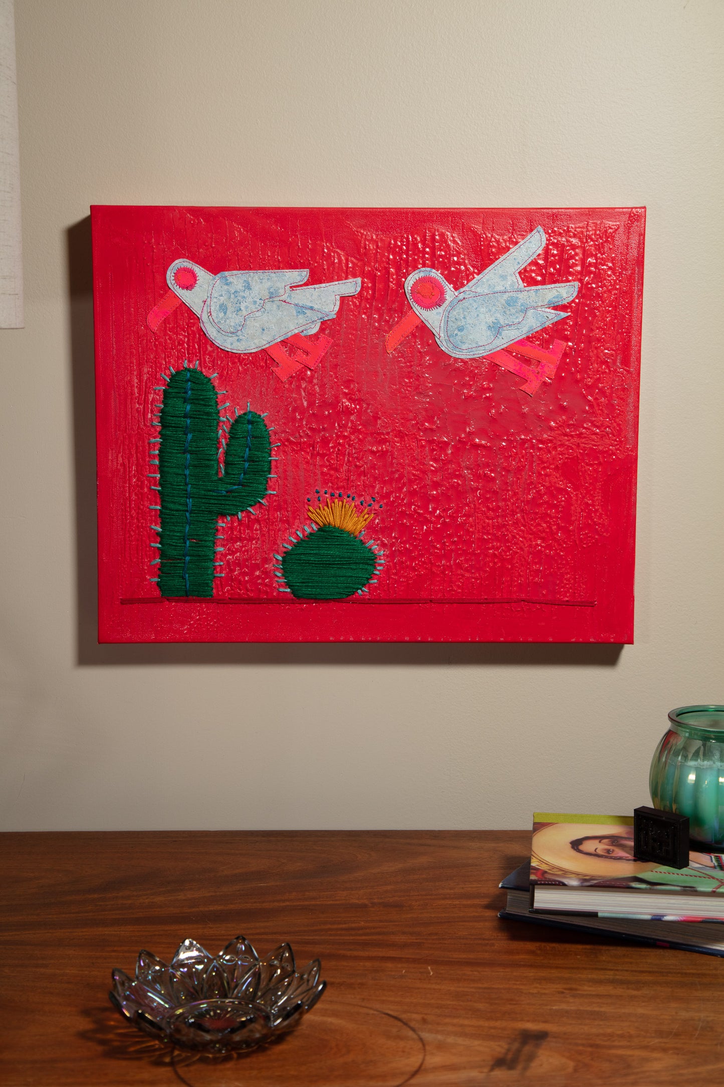 Desert Flight - Mixed Media on Canvas