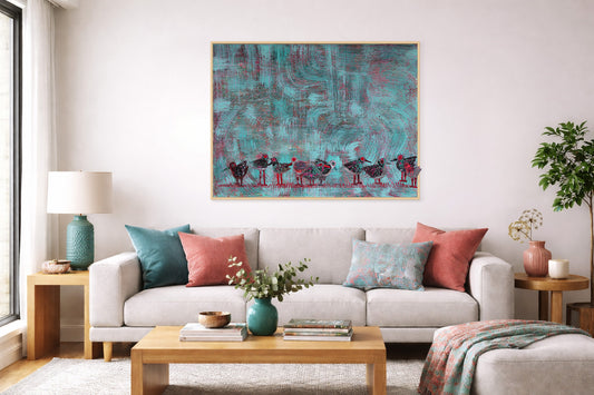 Traffic Pattern - Mixed Media on Canvas