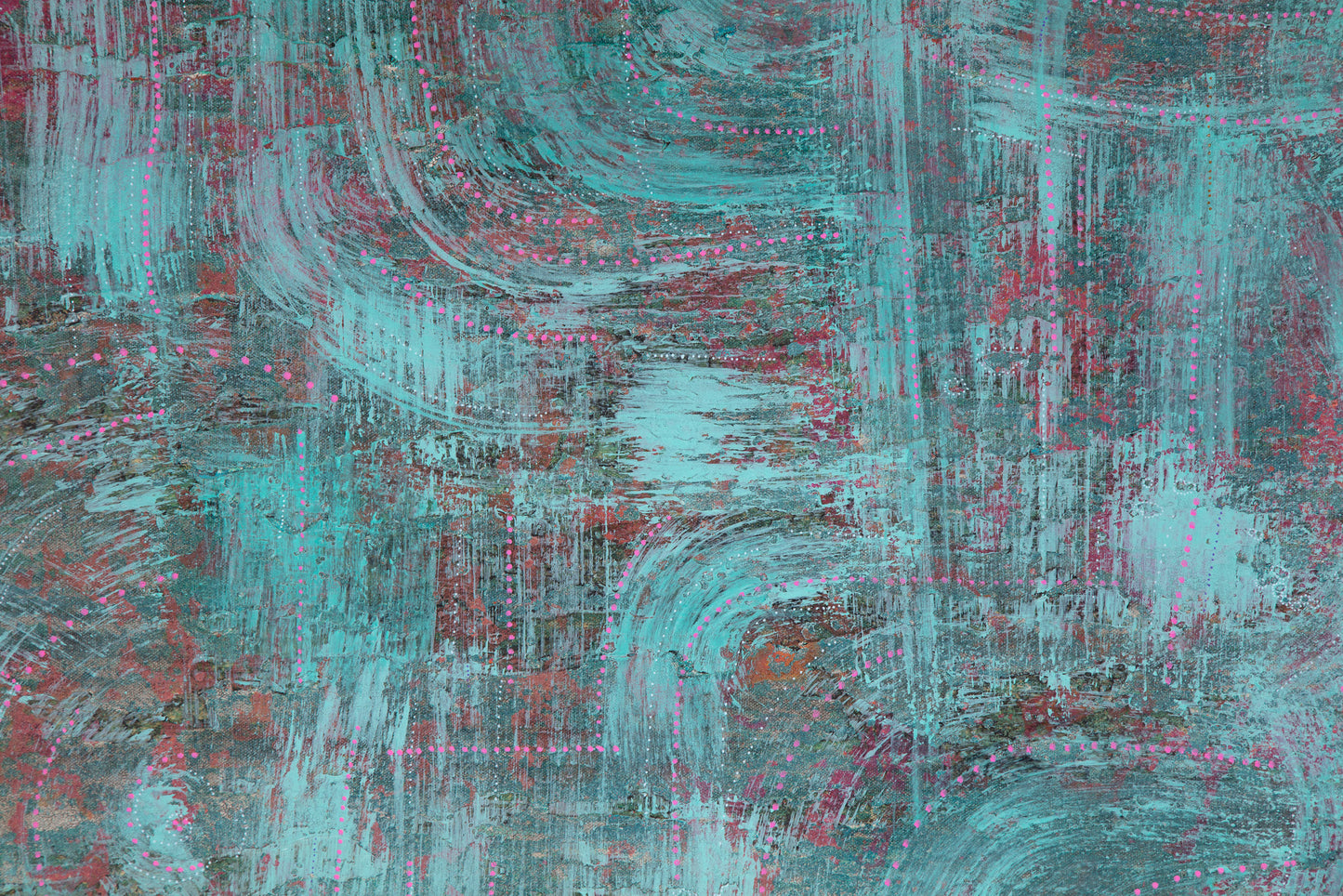 Traffic Pattern - Mixed Media on Canvas