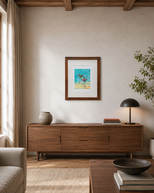 3 Birds at Longshore - Limited Edition Giclée - matted to 16 x 20