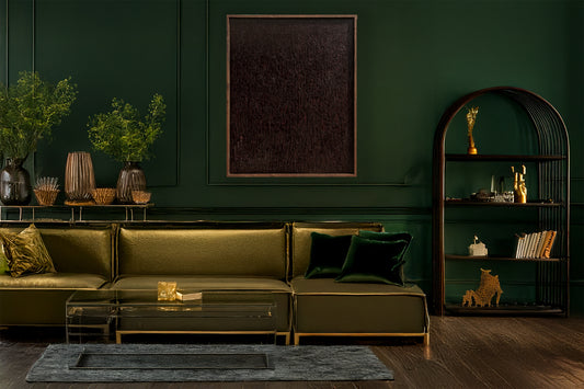 Ten Thousand Stitches - Mixed Media on Canvas - 50" x 62" Framed