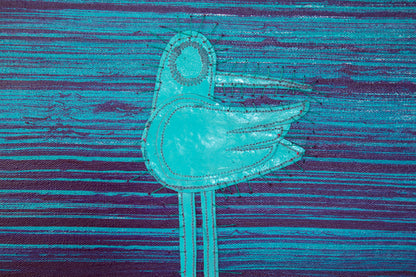 Blue on Blue - Mixed Media on Canvas