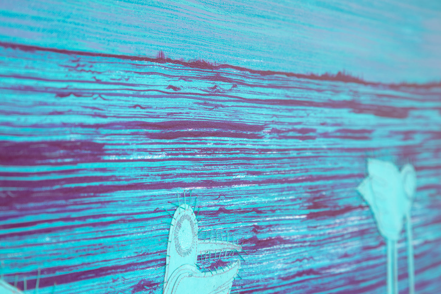 Blue on Blue - Mixed Media on Canvas