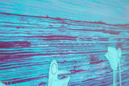 Blue on Blue - Mixed Media on Canvas