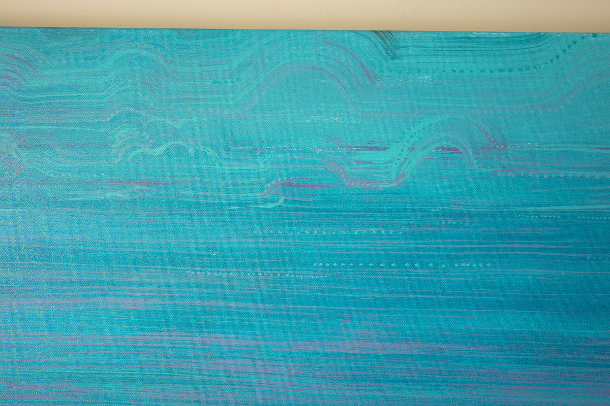 Blue on Blue - Mixed Media on Canvas