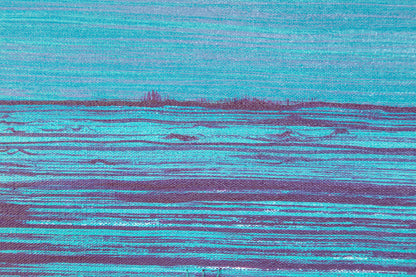Blue on Blue - Mixed Media on Canvas
