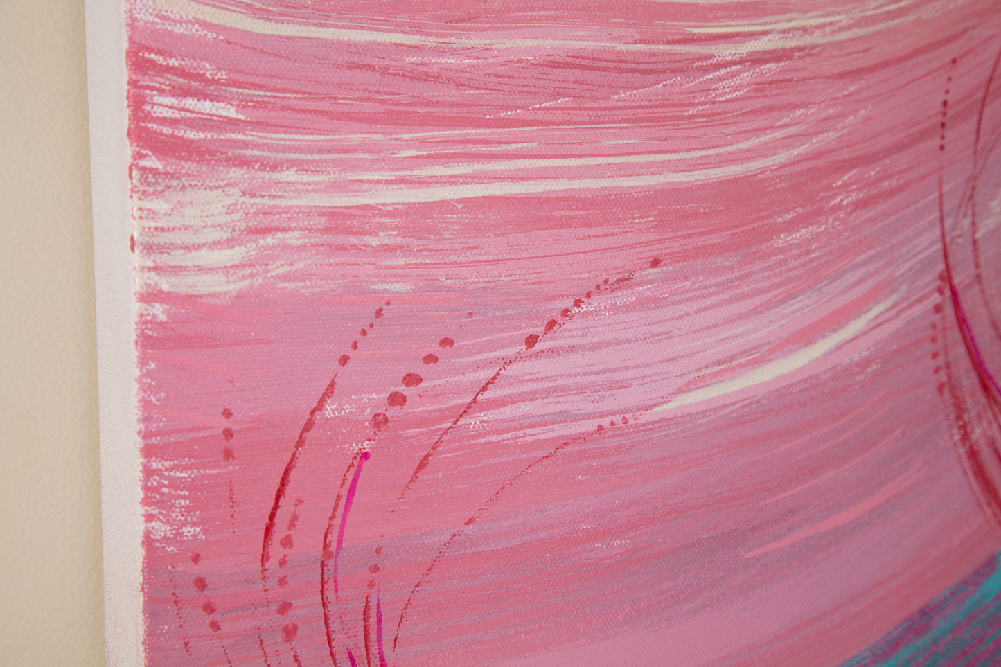 Blueberry Beach - Mixed Media on Canvas