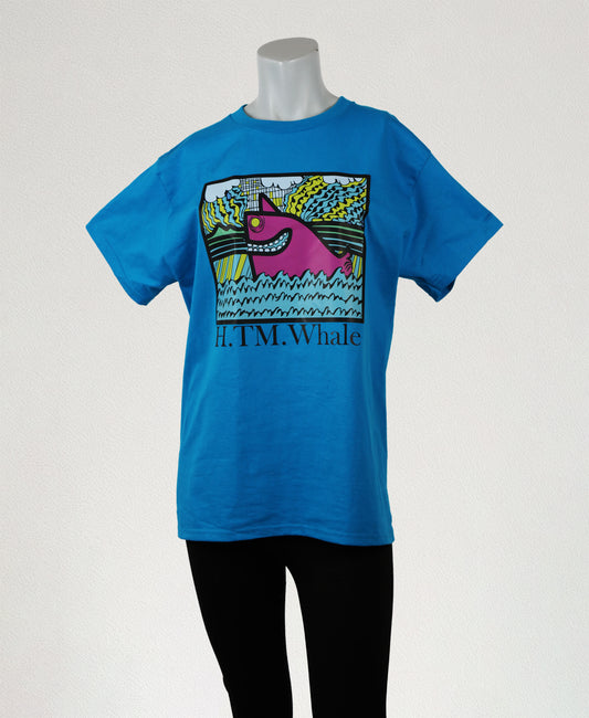 HTM.Whale - OG Tee - Bright Teal Cotton - Unisex