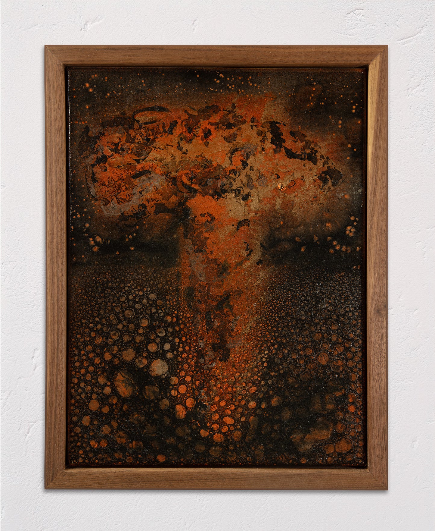 Atomic Tree - Mixed Media - 13 x 17" Framed Original