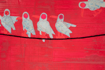 Desert Signal - Mixed Media on Canvas