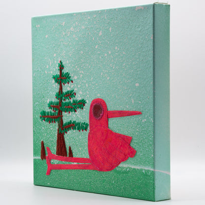 Evergreen Glance - Mixed Media on Canvas