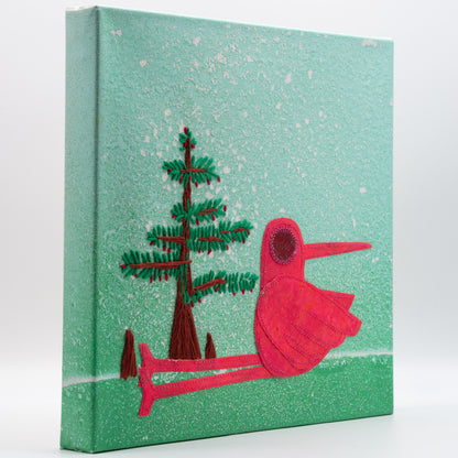 Evergreen Glance - Mixed Media on Canvas