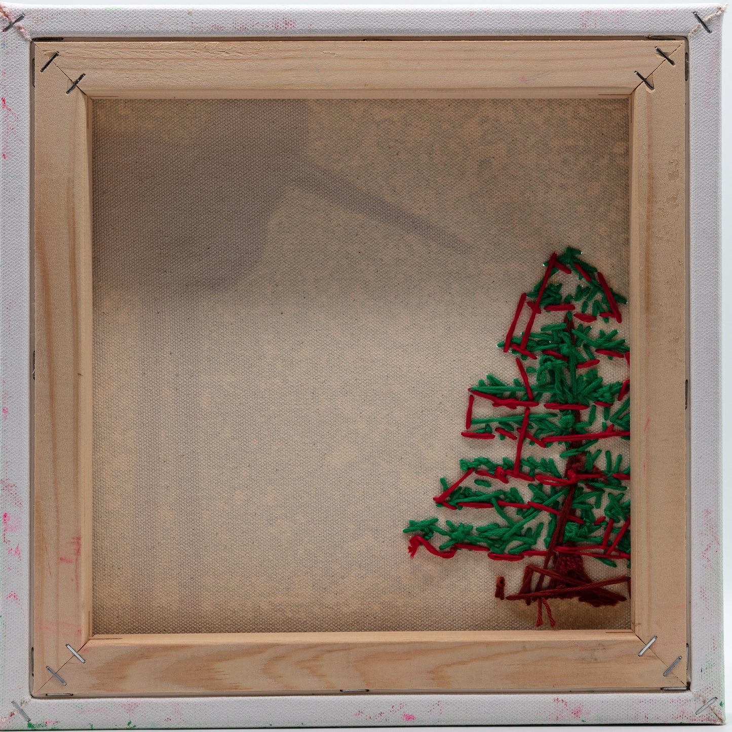 Evergreen Stare - Mixed Media on Canvas