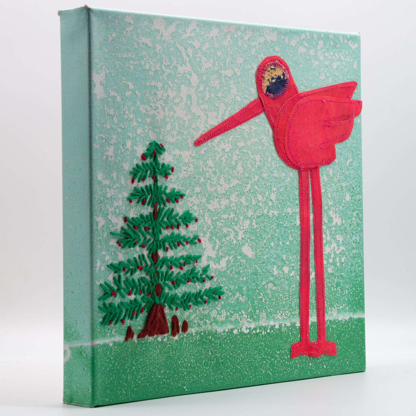 Evergreen Stare - Mixed Media on Canvas