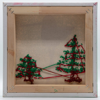 Evergreen Watch - Mixed Media on Canvas