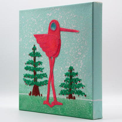 Evergreen Watch - Mixed Media on Canvas