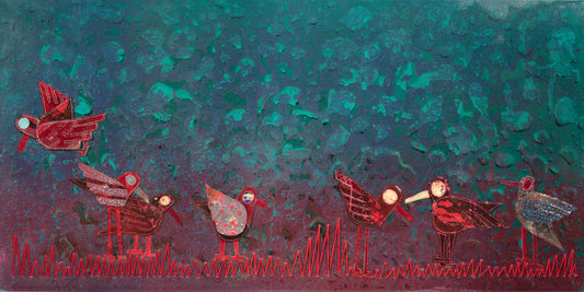 Field Notes - Mixed Media on Canvas