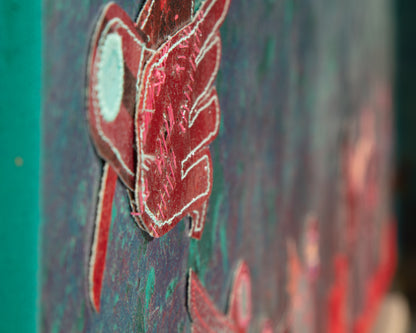 Field Notes - Mixed Media on Canvas