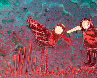 Field Notes - Mixed Media on Canvas