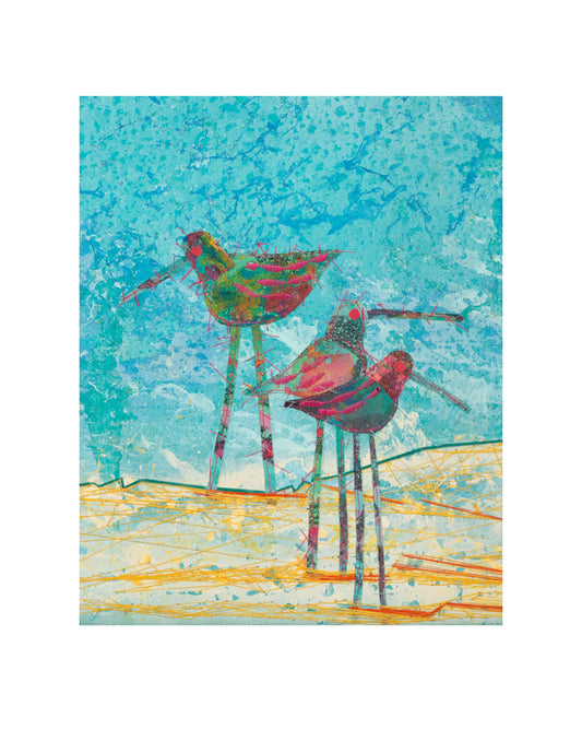 3 Birds at Longshore - Limited Edition Giclée - matted to 16 x 20