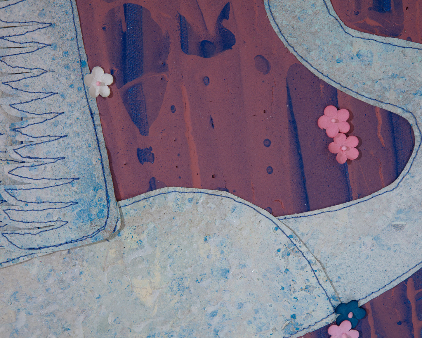 Paper Wind - Mixed Media on Canvas