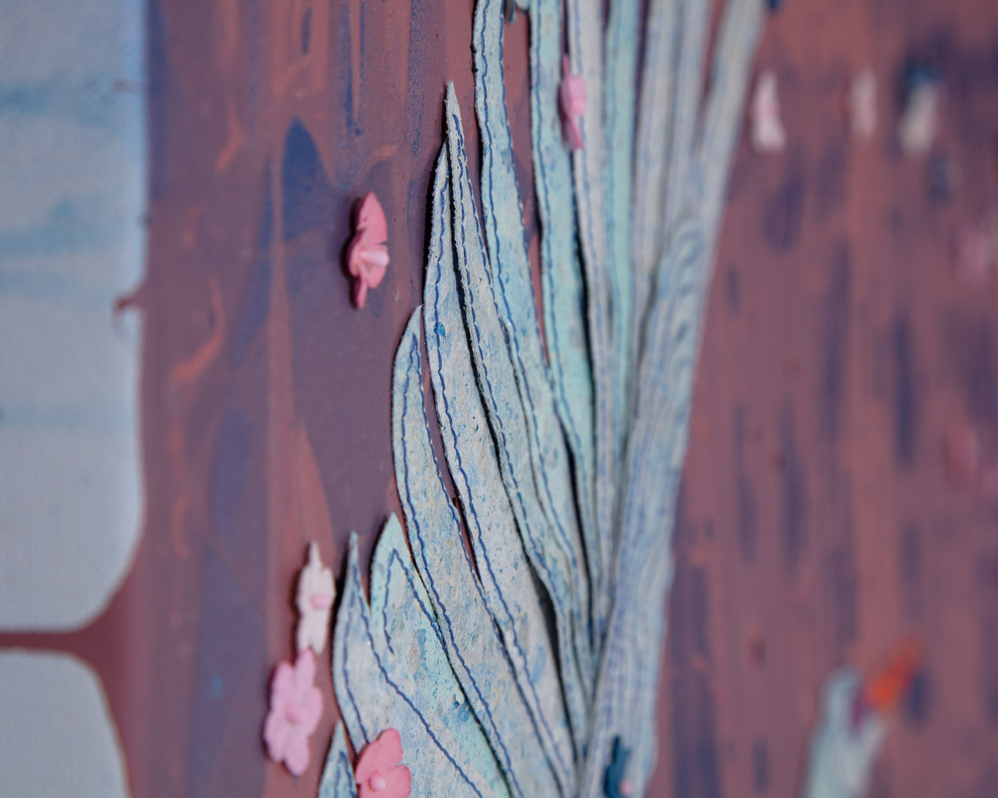 Paper Wind - Mixed Media on Canvas