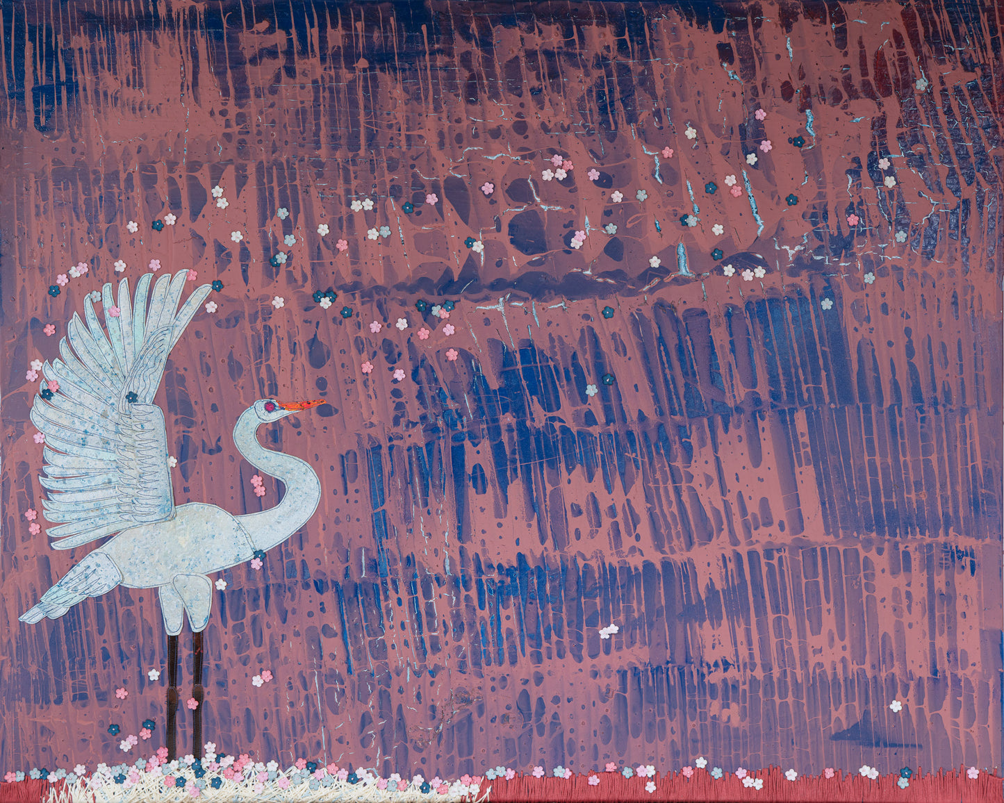 Paper Wind - Mixed Media on Canvas