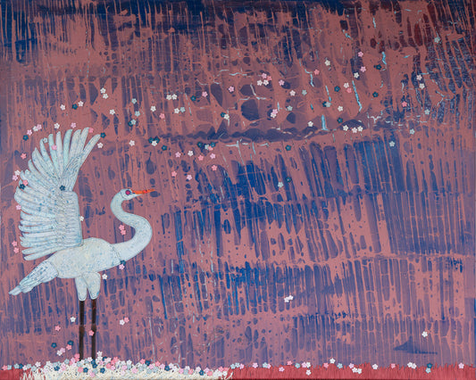 Paper Wind - Mixed Media on Canvas