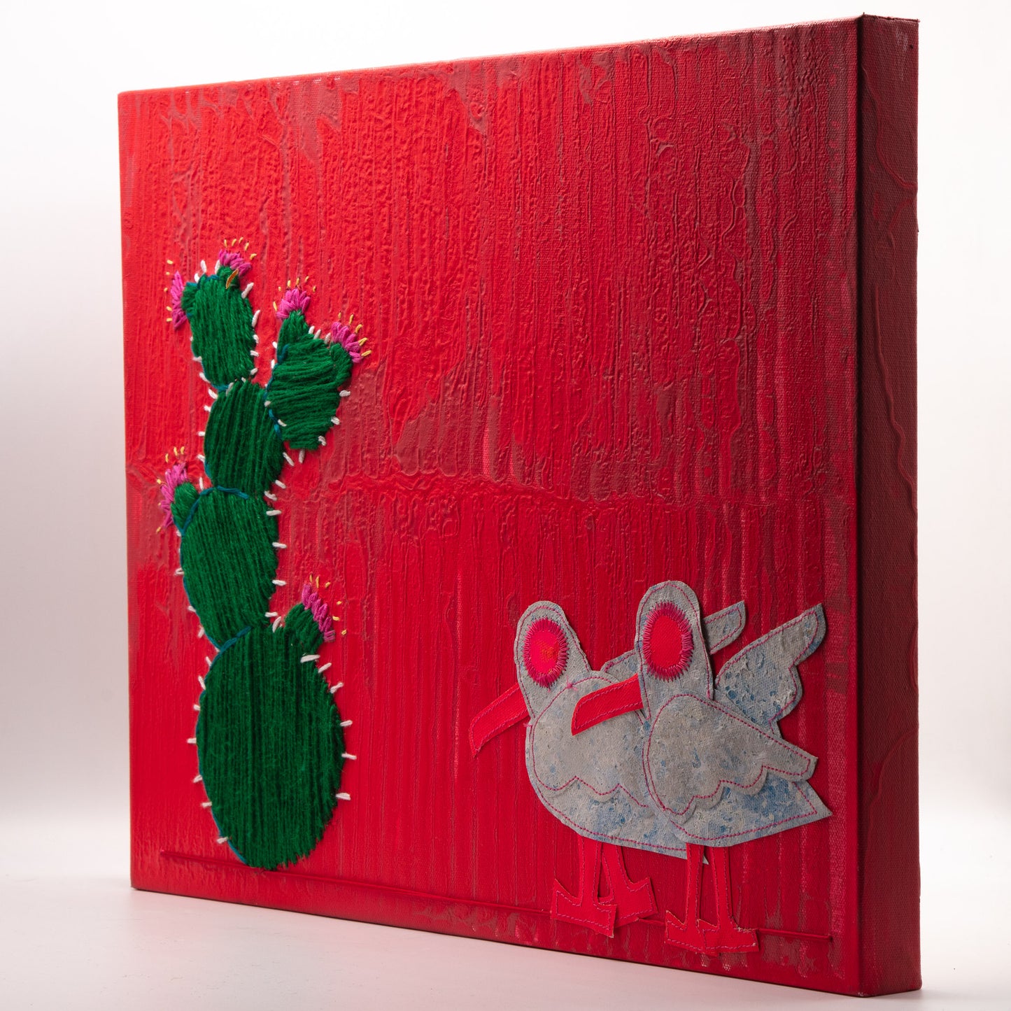 Desert Pause - Mixed Media on Canvas