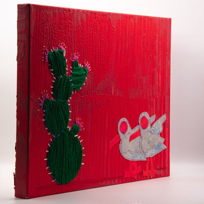 Desert Pause - Mixed Media on Canvas