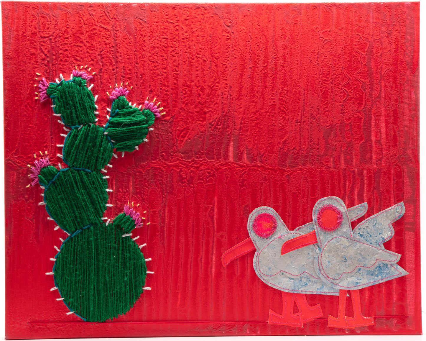 Desert Pause - Mixed Media on Canvas