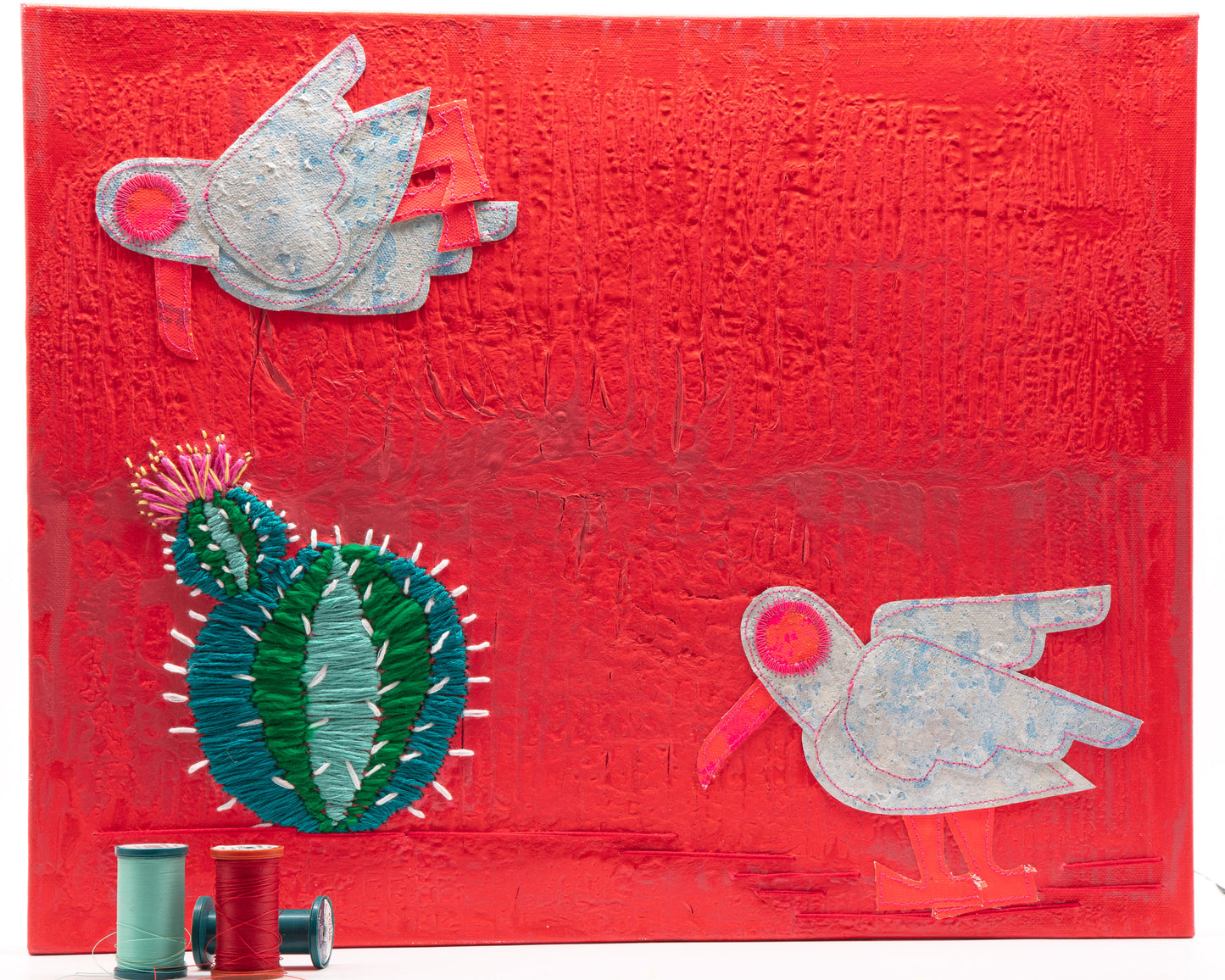 Desert Play - Mixed Media on Canvas