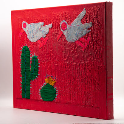 Desert Flight - Mixed Media on Canvas