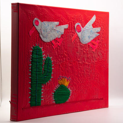 Desert Flight - Mixed Media on Canvas