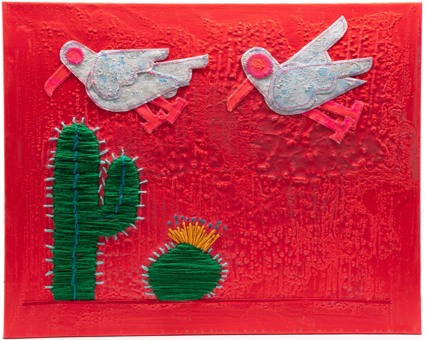 Desert Flight - Mixed Media on Canvas