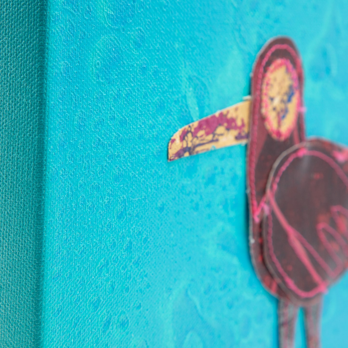 Nestle - Mixed Media on Canvas