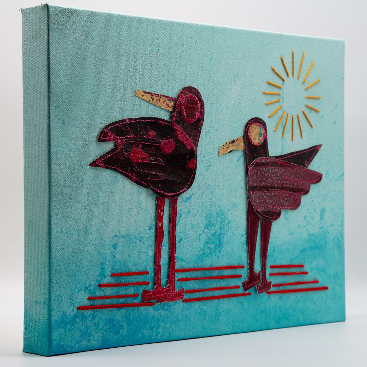 Blue Horizon - Mixed Media on Canvas