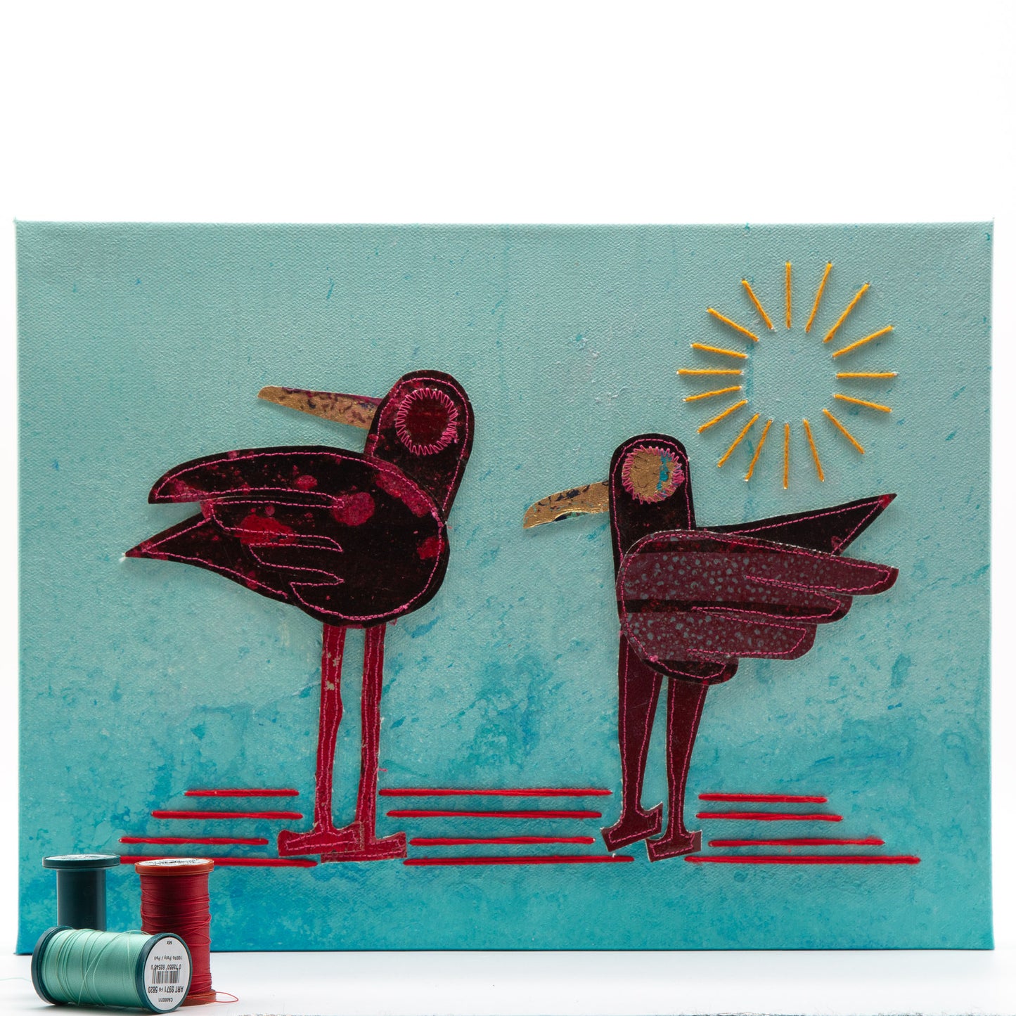 Blue Horizon - Mixed Media on Canvas