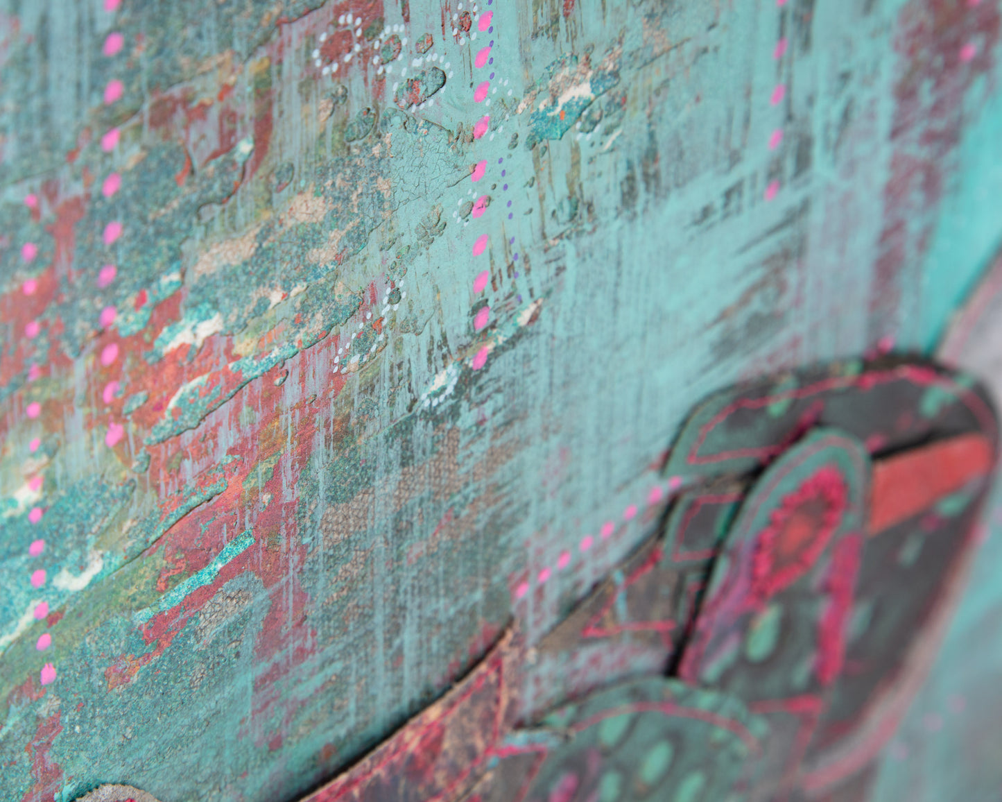 Traffic Pattern - Mixed Media on Canvas