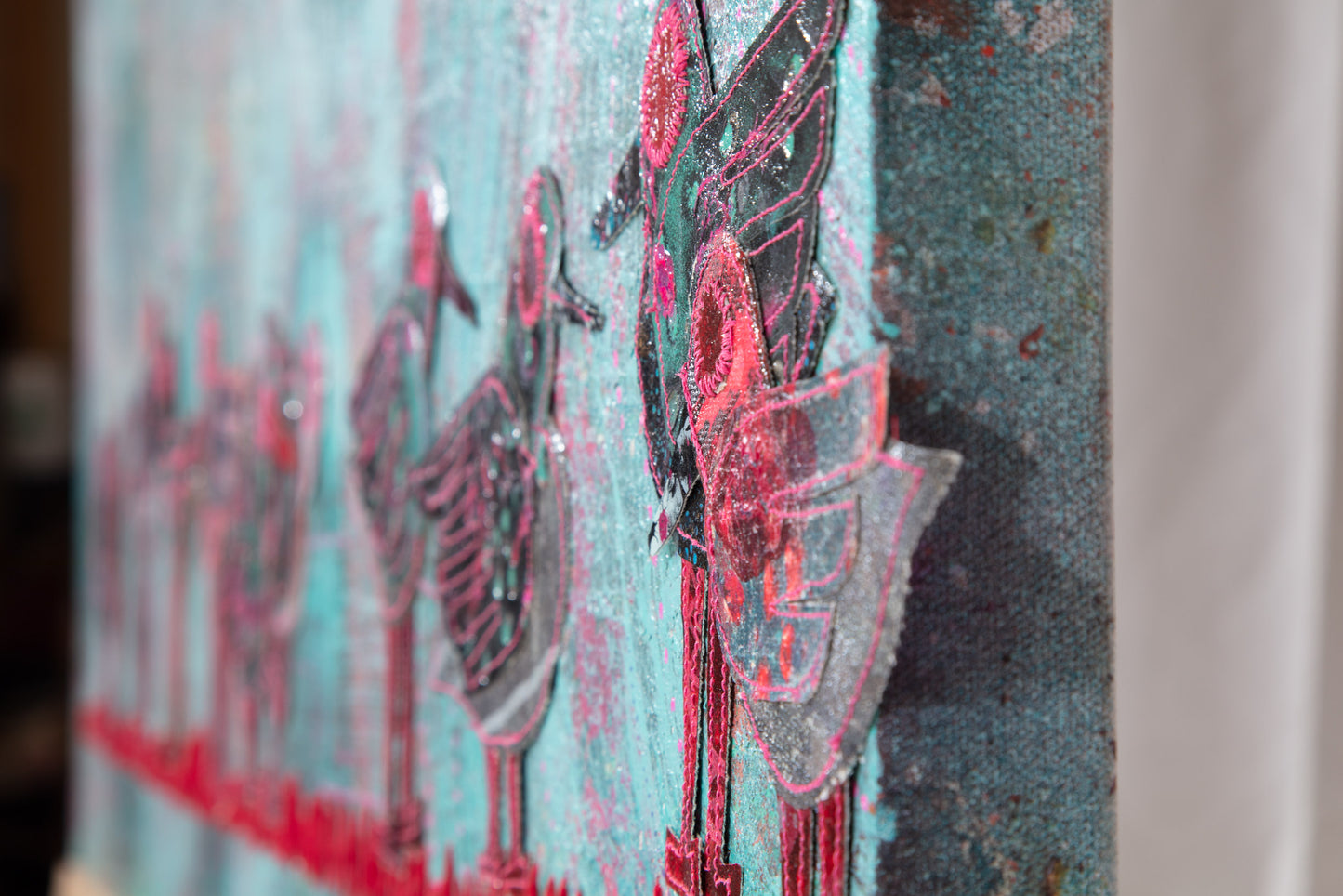 Traffic Pattern - Mixed Media on Canvas